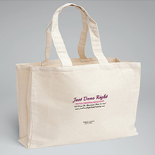 Tote Bag Pink Text