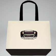 Two Tone Tote with Pink Car